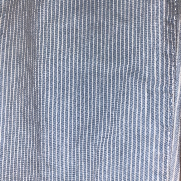 CHICOS so slimming girlfriends pants / size 2/ Chicos 00. White& blue stripes - Picture 3 of 11